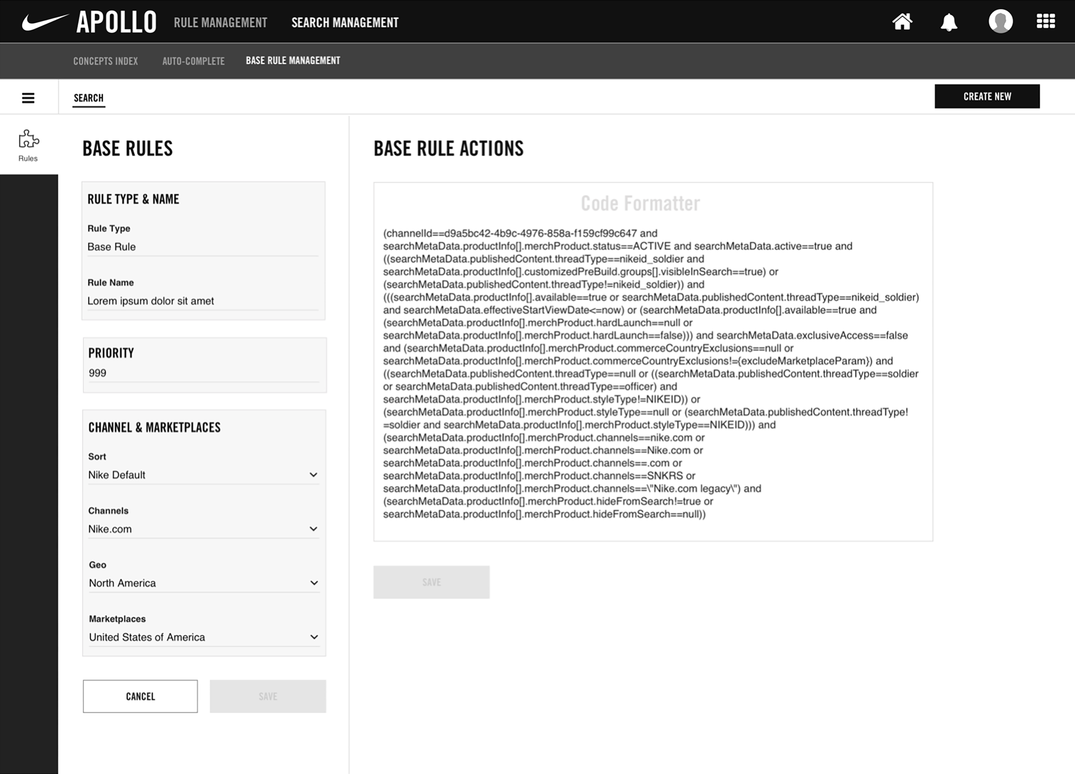 Apollo Search Management — abstracting boolean complexity